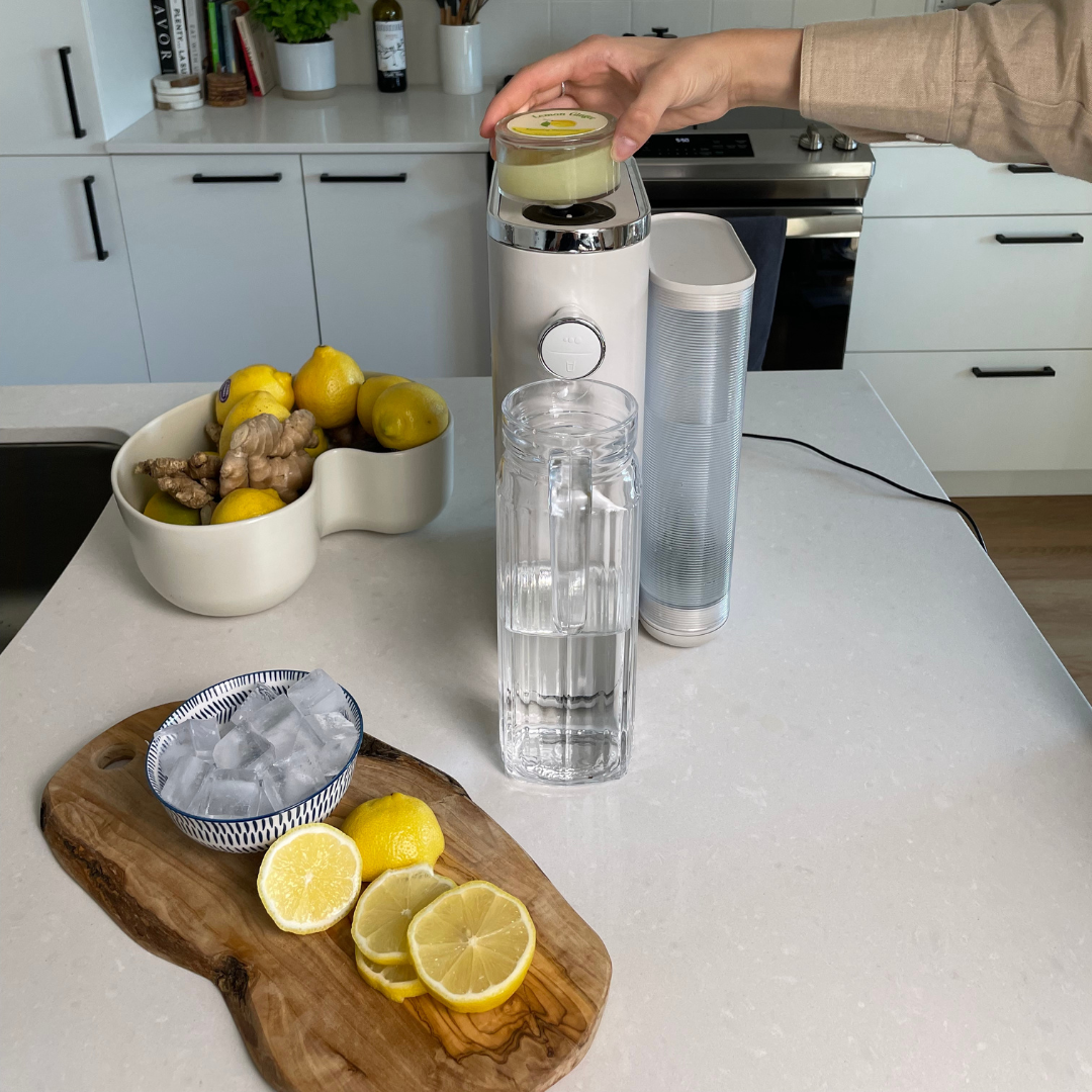 Create your own refreshing lemon ginger drink with Bello
